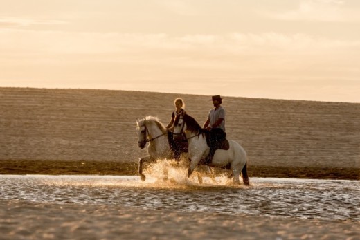 Passeio a cavalo na praia de Melides